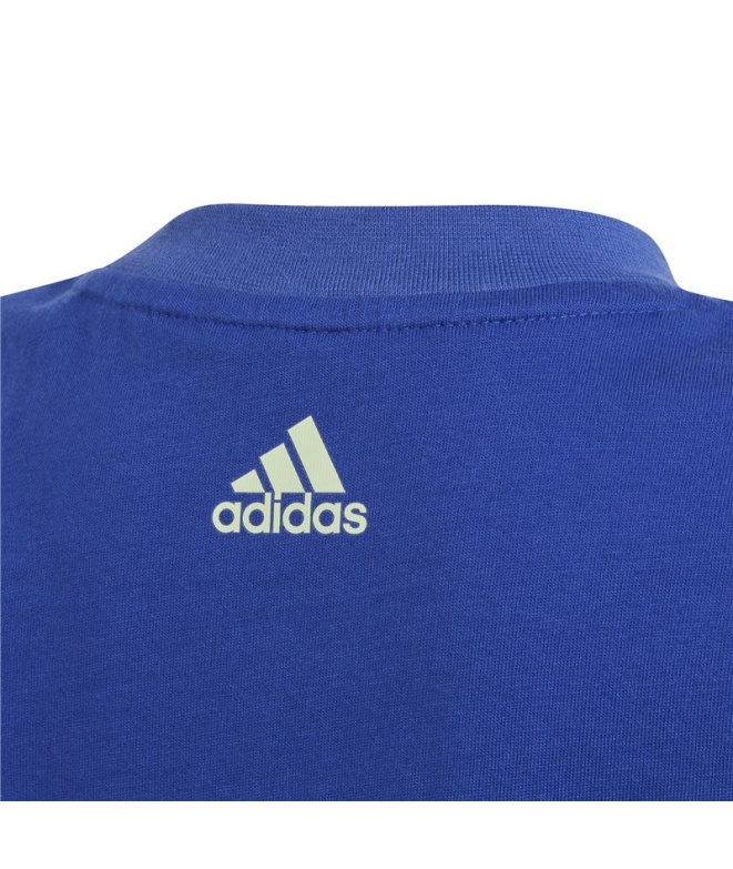 Conjunto adidas Essentials Logo Infantil Azul