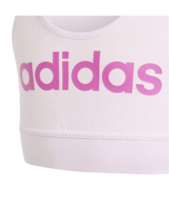 Tops adidas Linear Cr Niña Rosa