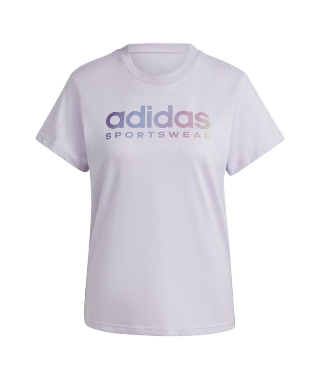 Camiseta adidas Linear Spw Gt Mulher Lilás