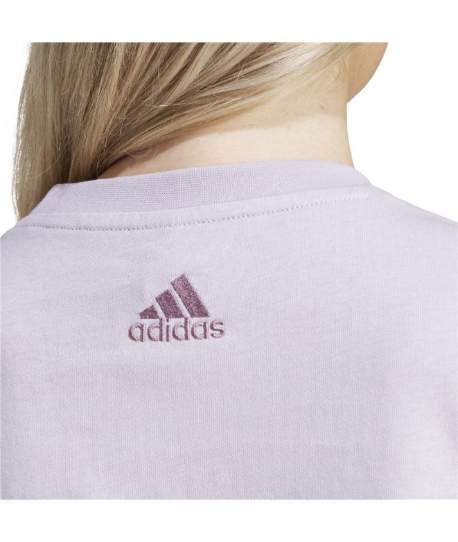 Camiseta adidas Linear Spw Gt Mulher Lilás