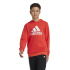 Sweatshirt adidas Big Logo Essentials Cotton Infantil Vermelho