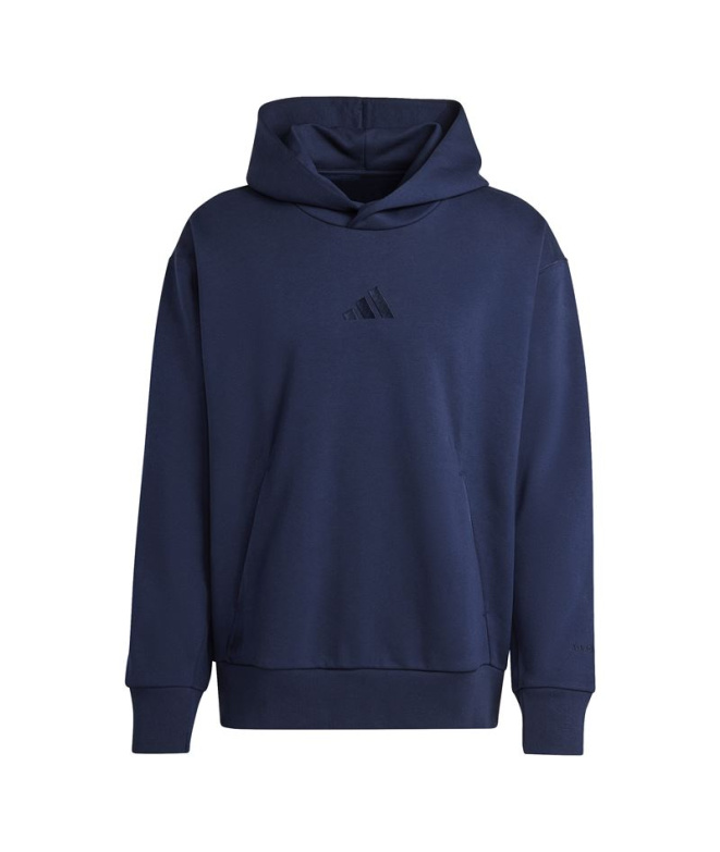 Moletom adidas All Szn Fleece Hoodie Homem Azul