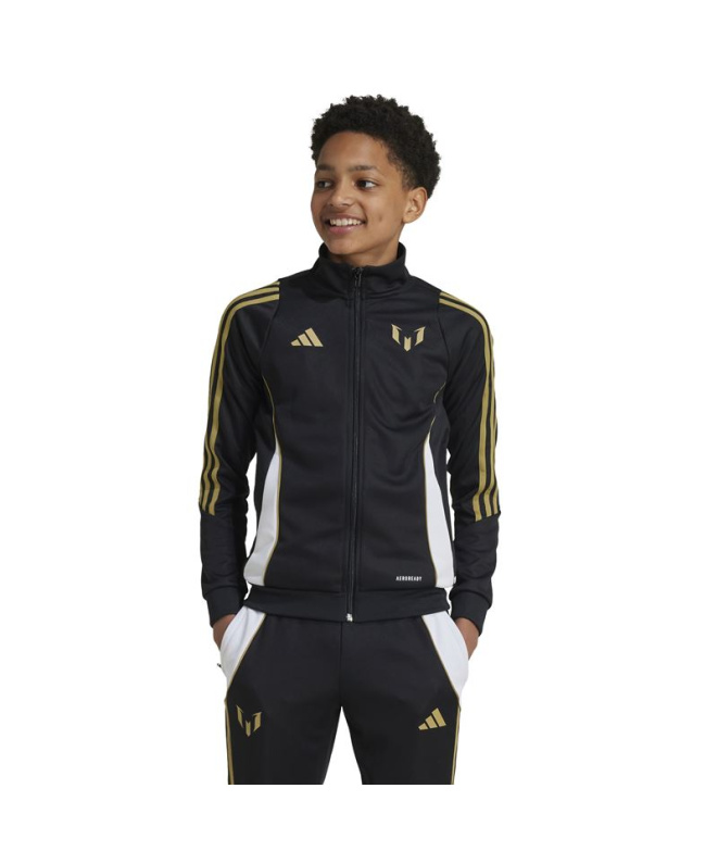 Casaco de Futebol adidas Messi Infantil Preto