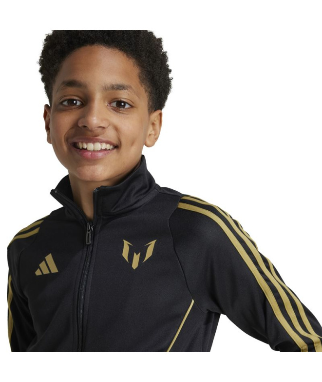 Casaco de Futebol adidas Messi Infantil Preto