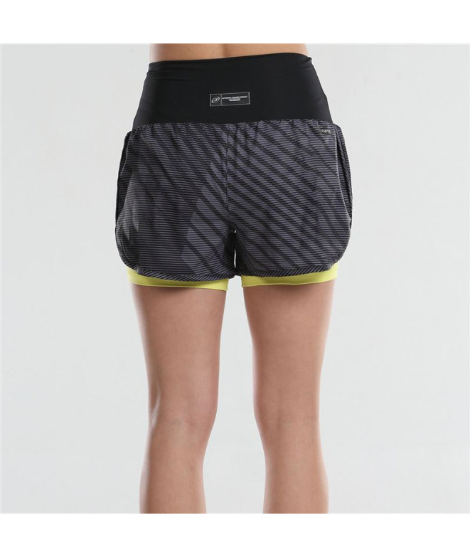 Calças de Pádel Bullpadel Lonja Preto Mulher