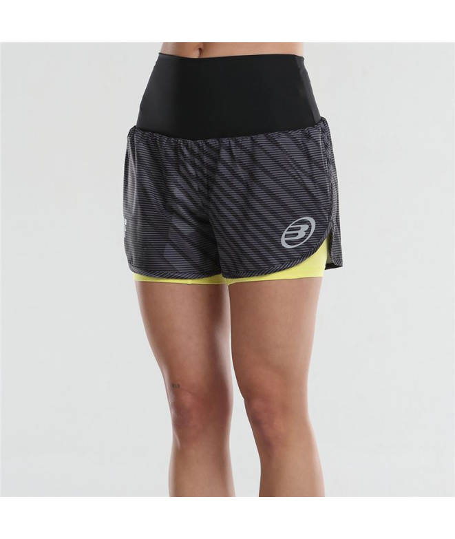 Calças de Pádel Bullpadel Lonja Preto Mulher