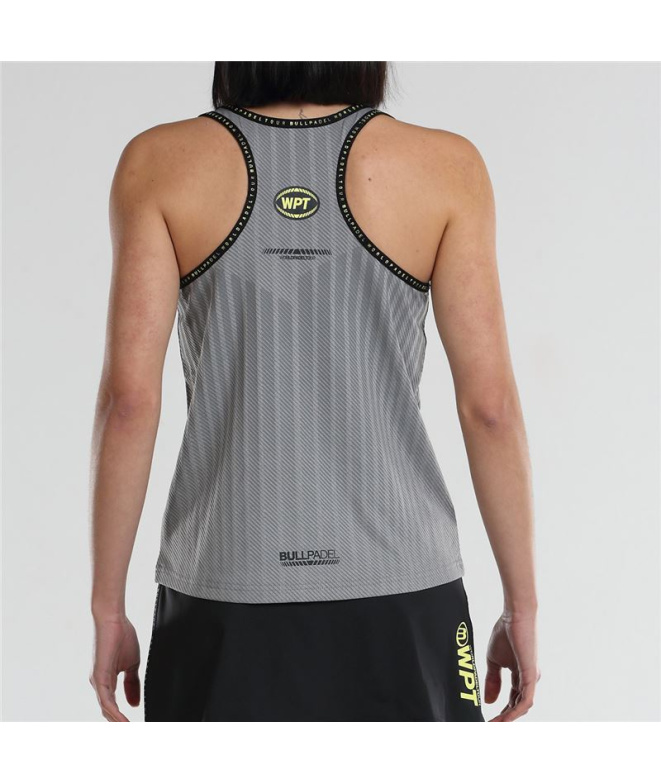 Camiseta de Pádel Bullpadel Lugar Gris Mujer