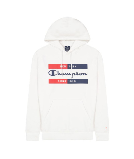 Sweat Champion Hooded Sweatshirt New York Blanco Homme