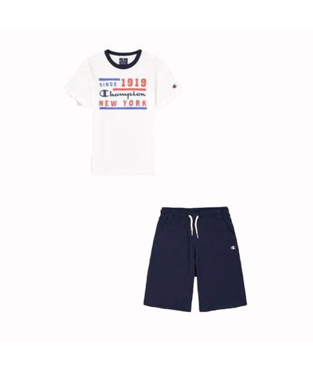 Conjunto Champion Set Blanco Niño