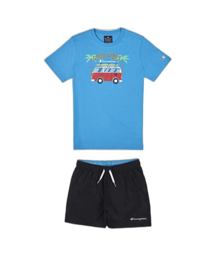 Ensemble Champion Set Bleu Enfant
