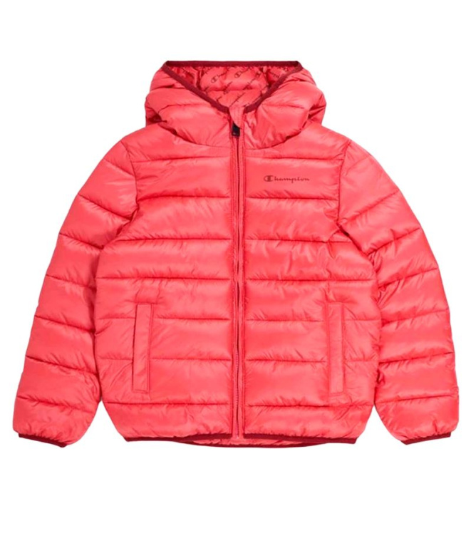 Casaco Champion Hooded Legacy Rosa Infantil