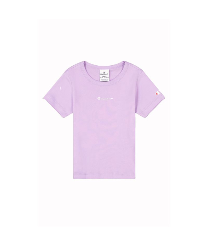 T-shirt Champion Crewneck Violet Fille