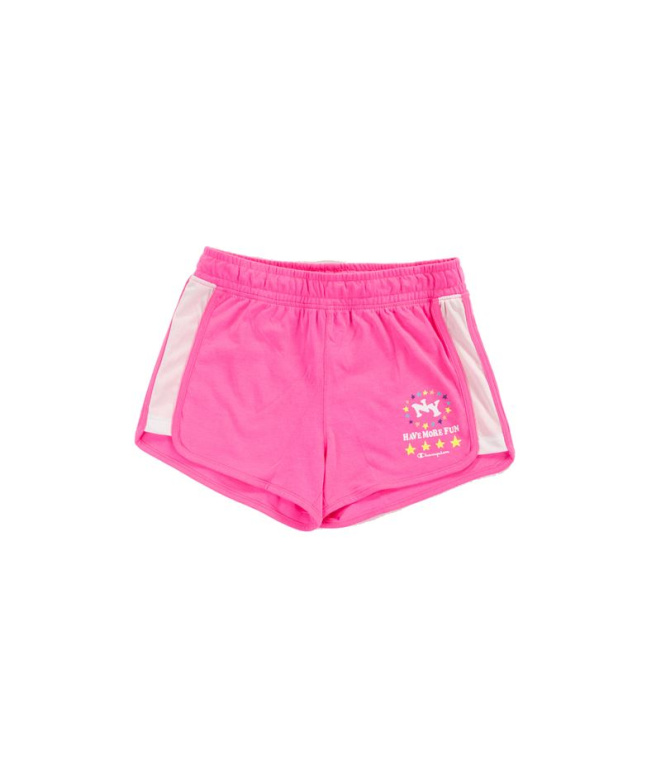 Calças Champion Shorts Rosa Menina