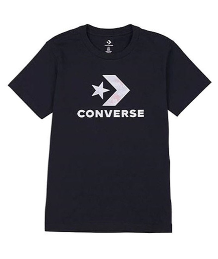 T-shirt Converse Seasonal Star Chevron Noir Femme