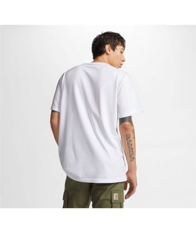 T-shirt Converse Grass Mirror Blanc Homme