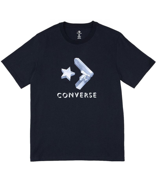 Camiseta Converse Crystals Negro Homem