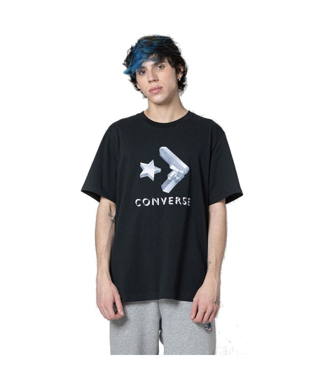 T-shirt Converse Crystals Noir Homme