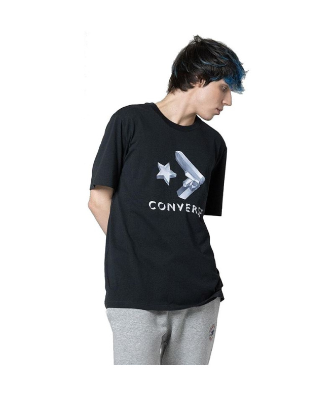 T-shirt Converse Crystals Noir Homme