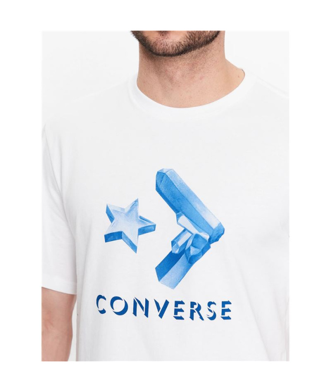 T-shirt Converse Crystals Blanc Homme