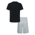 Conjunto Converse Core Tee & Ft Short Dk Grey/Black Niño