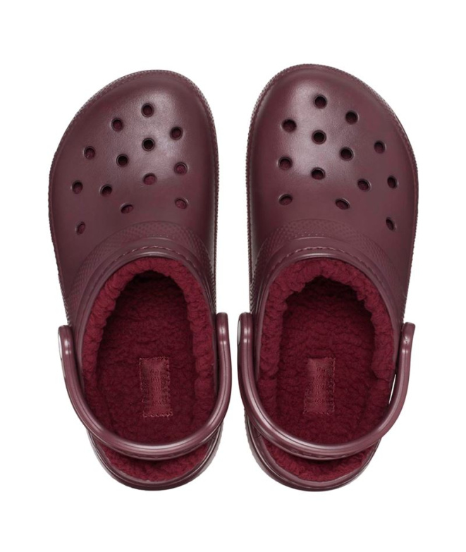 Tamancos Crocs Classic Forrados Cereja Escura