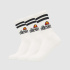 Chaussettes Ellesse Pullo 3Pk Blanc Unisexe