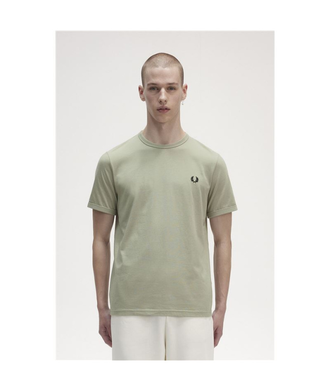 T-shirt Fred Perry Ringer Homme Vert