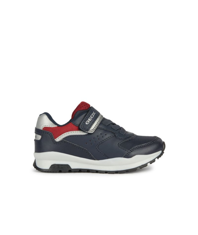 Chaussures Geox Pavel Enfant Marine/Rouge
