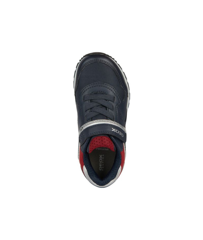 Sapatilhas Geox Pavel Infantil Navy/Vermelho