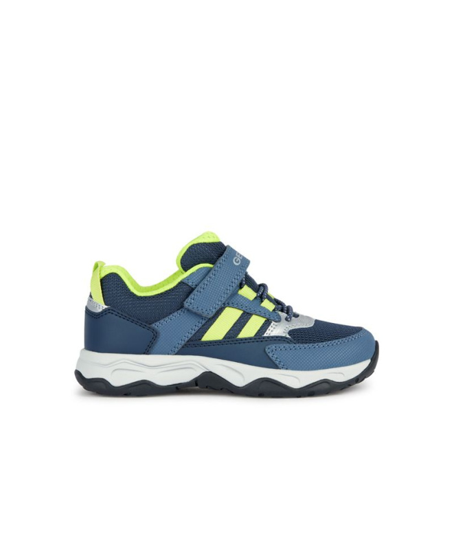 Zapatillas Geox Calco Niño Navy/Amarillo