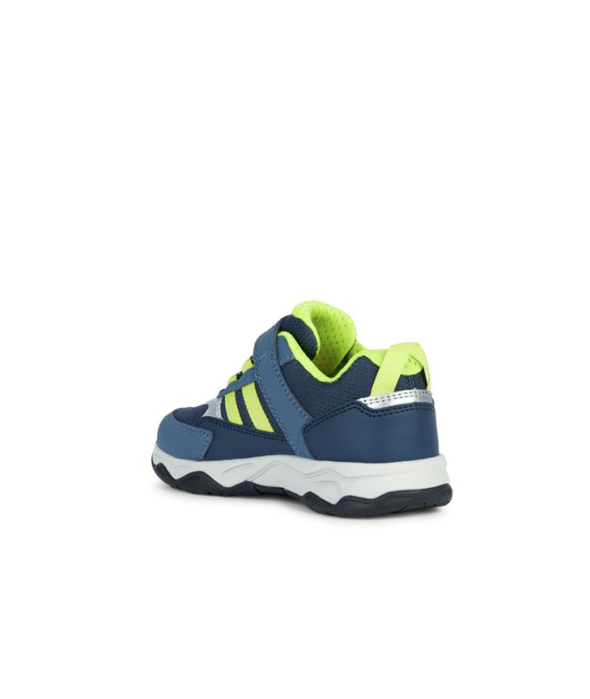 Zapatillas Geox Calco Niño Navy/Amarillo