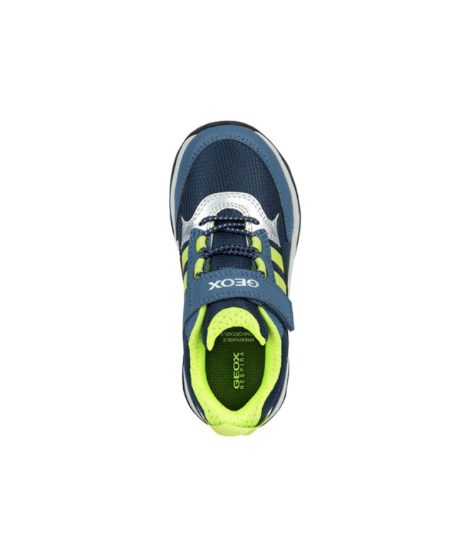 Zapatillas Geox Calco Niño Navy/Amarillo