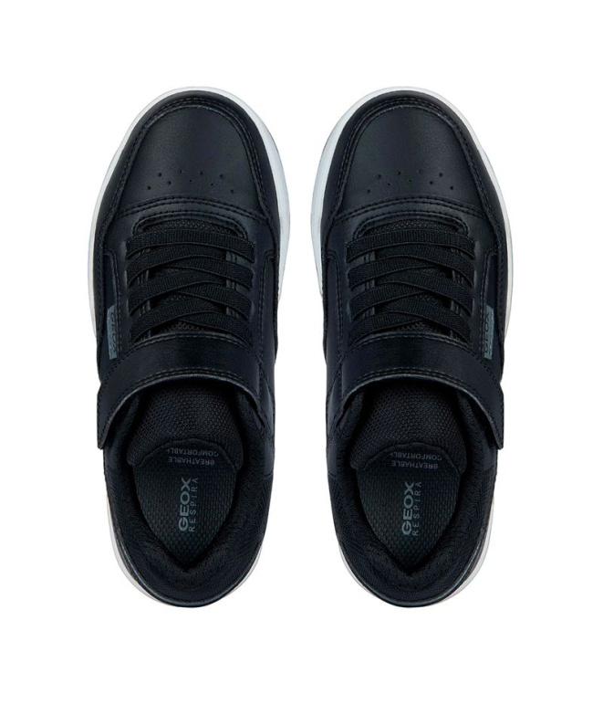 Sapatilhas Geox Perth Criança Preto/Cinza Escuro