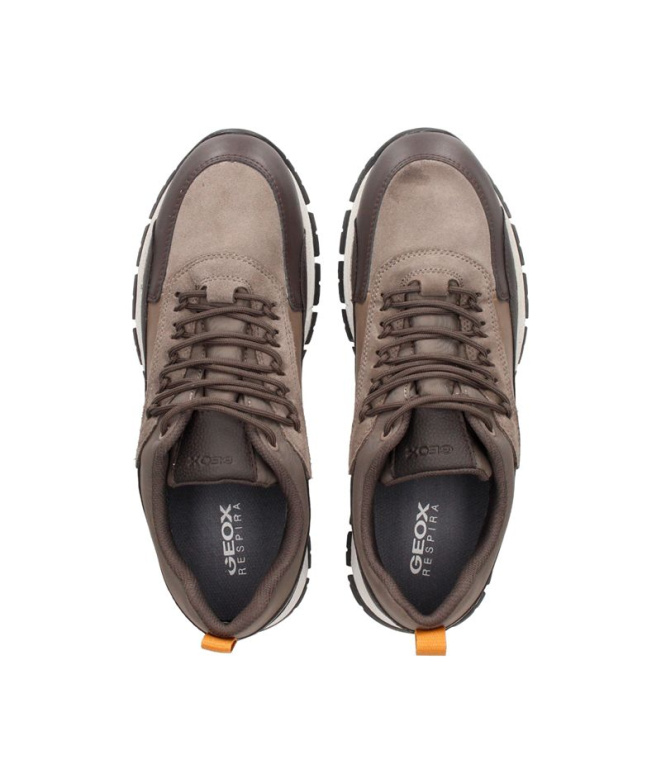 Sapatilhas Geox Doray Abx Dk Coffee/Dove Cinza