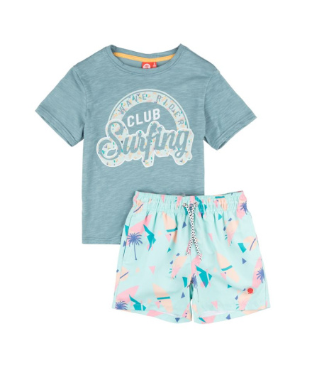 Ensemble Go & Win Waipo Enfant Denim/Aqua