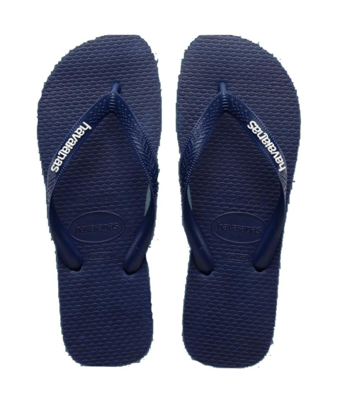 Chanclas Havaianas Logo Filete Hombre Azul