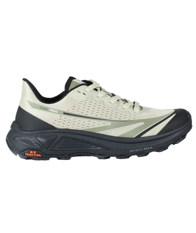 Sapatilhas de Trail Hi-Tec Flash Bege/Preto Homem