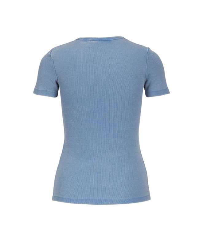 Camiseta Jack & Jones Jxfrankie Wash Ss Mujer Azul