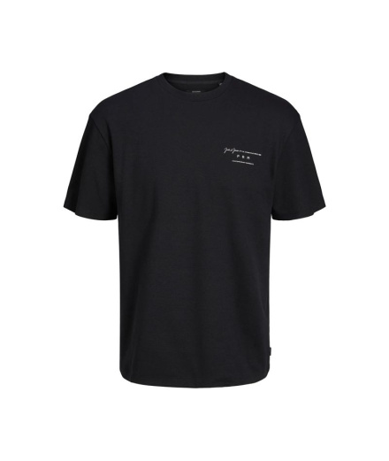 Camiseta Jack And Jones Lisa Cuello Redondo Hombre Negro