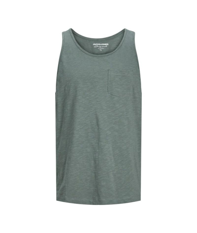 Camiseta Jack & Jones Jortampa Slub Top Verde