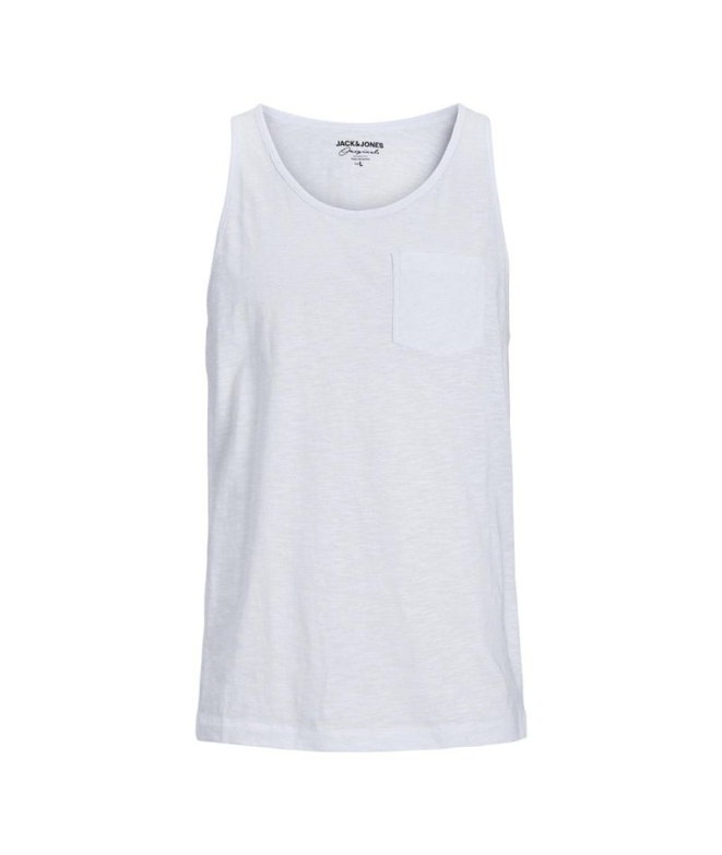 Camiseta Jack And Jones tampa Slub Homem Branco