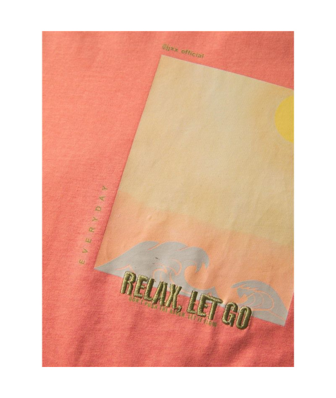 Camiseta Jack & Jones Jxpaige Mulher Coral