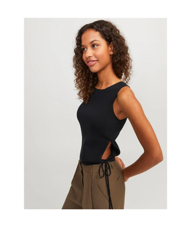 T-shirt Jack & Jones Jxdahlia Haut Knit Noir