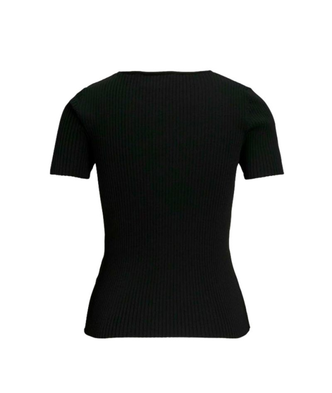 T-shirt Jack & Jones Jxsky Ss Knit Noir