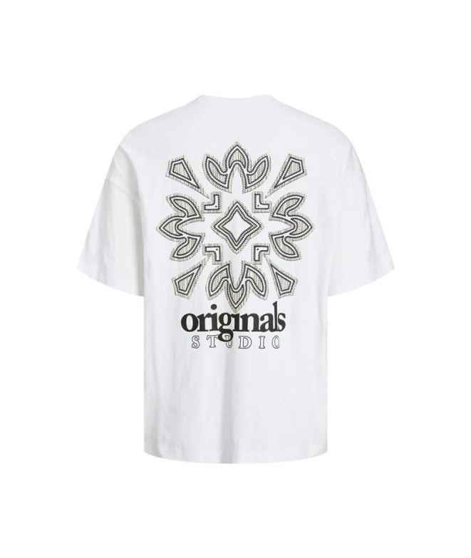 T-shirt Jack And Jones bari Back Homme Blanc