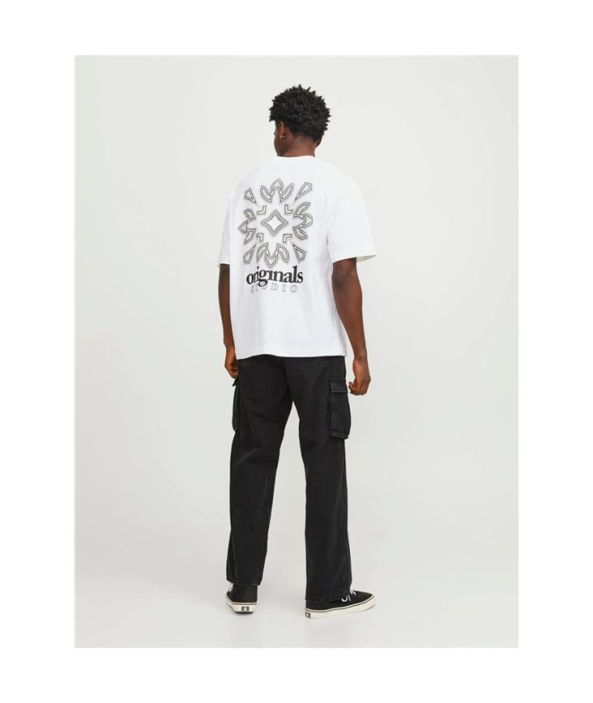 T-shirt Jack And Jones bari Back Homme Blanc