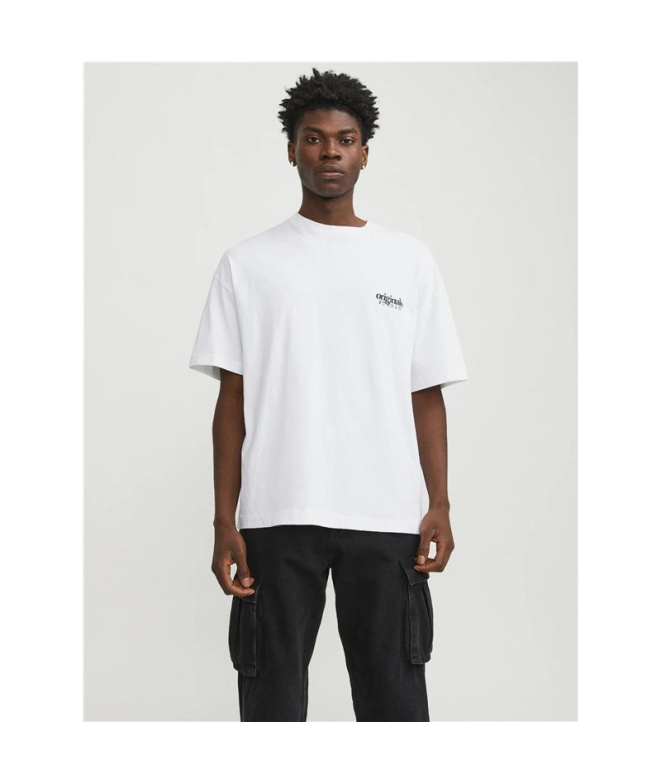 T-shirt Jack And Jones bari Back Homme Blanc