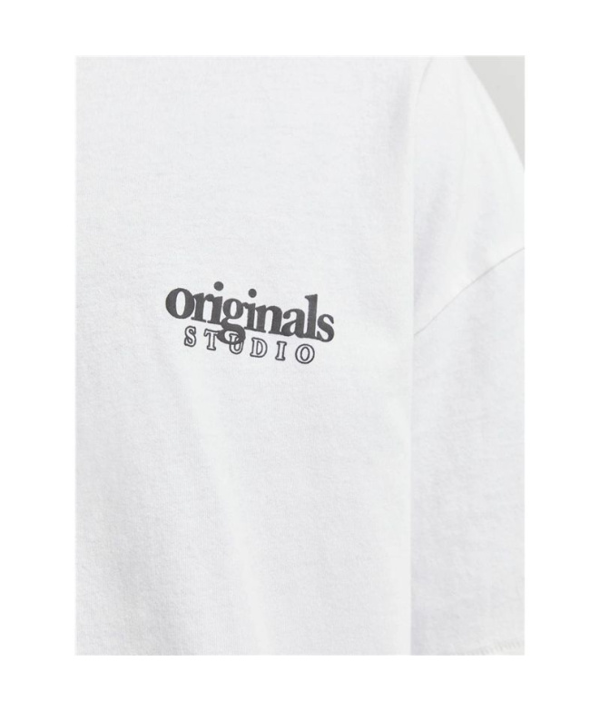 T-shirt Jack And Jones bari Back Homme Blanc