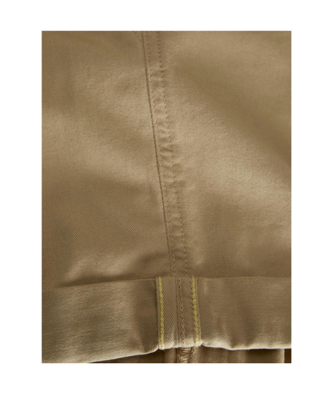 Calças Jack & Jones Jxmaddy Rlx Ctn Hw Bege