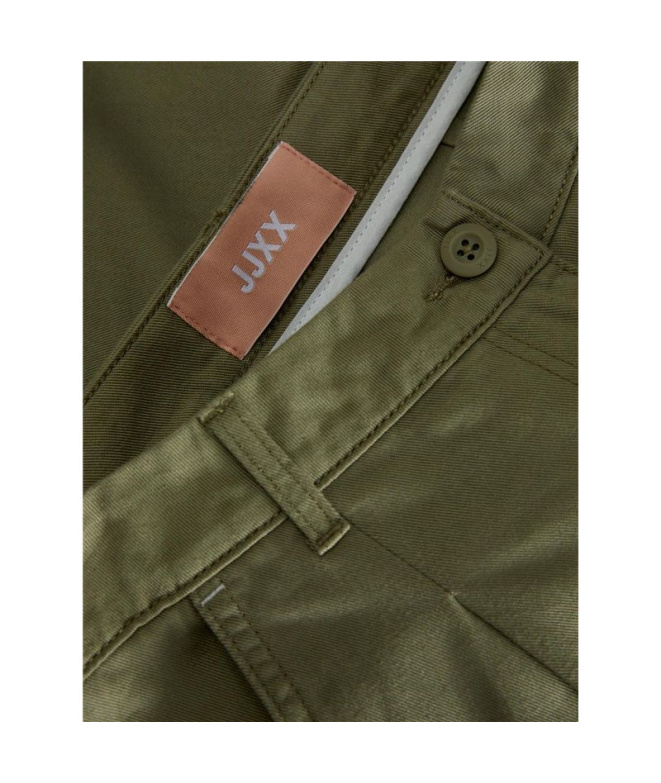 Calças Jack & Jones Jxmaddy Rlx Ctn Hw Verde